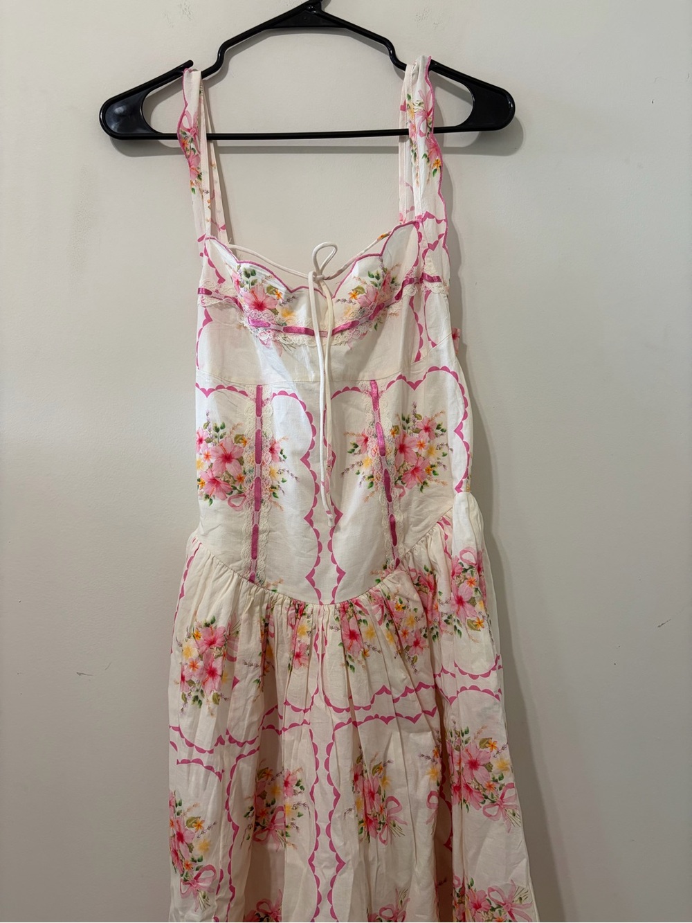 For love & Lemons Cotton Tea Time Floral Print Midi Dress - Picture 7 of 10